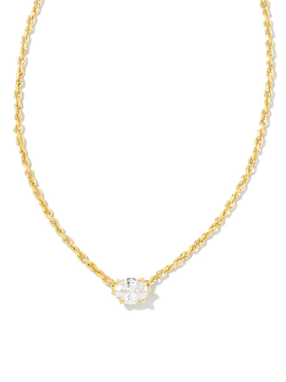 Never Used Cailin Crystal Pendant Necklace Gold Chain